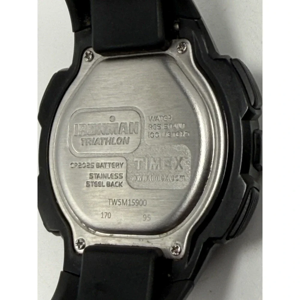 Timex TW5M15900 New Battery Ironman‎ Triathlon Mens Watch 44MM 8
